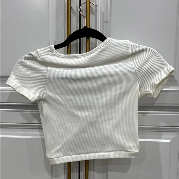 White Crop Top - Picture 3 of 7